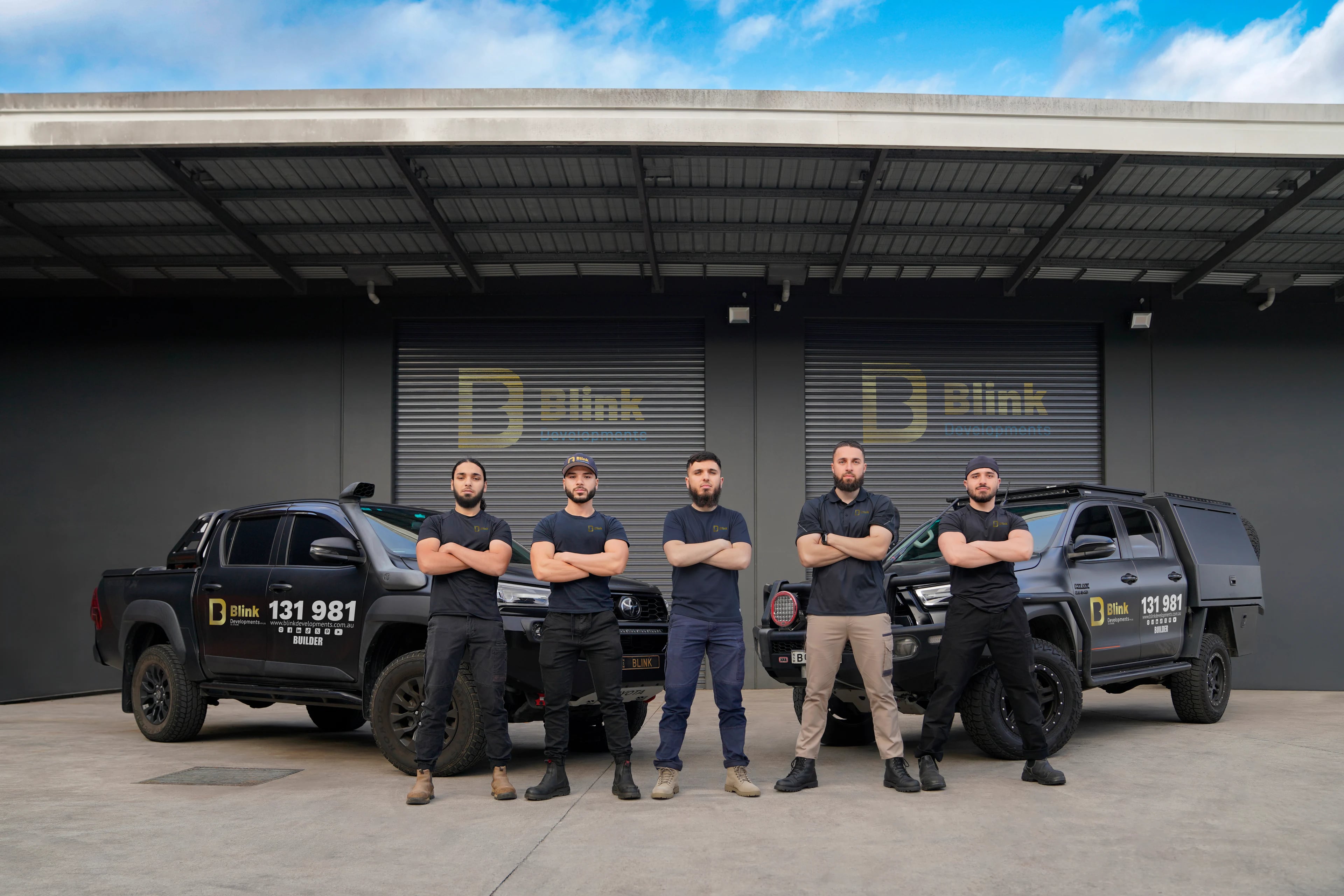 The Bathroom Renovation Balmoral team with their work vehicles